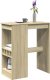 vidaXL Stolik barowy z przegródkami, dąb sonoma, 90x47,5x103,5 cm 1