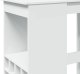 vidaXL Stolik barowy z przegródkami, biały, 90x47,5x103,5 cm 7