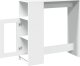 vidaXL Stolik barowy z przegrodami, biały, 101x40x103,5 cm 5