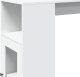 vidaXL Stolik barowy z przegrodami, biały, 101x40x103,5 cm 9