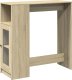 vidaXL Stolik barowy z przegrodami, dąb sonoma, 101x40x103,5 cm 2
