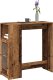 vidaXL Stolik barowy z przegrodami, stare drewno, 101x40x103,5 cm 1