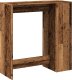 vidaXL Stolik barowy z przegrodami, stare drewno, 101x40x103,5 cm 7