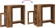 vidaXL Stolik barowy z przegrodami, stare drewno, 101x40x103,5 cm 8