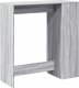 vidaXL Stolik barowy z przegrodami, szary dąb sonoma, 101x40x103,5 cm 7