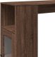 vidaXL Stolik barowy z przegrodami, brązowy dąb, 101x40x103,5 cm 9