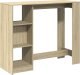 vidaXL Stolik barowy z regałem, dąb sonoma, 124x46x103,5 cm 2
