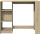 vidaXL Stolik barowy z regałem, dąb sonoma, 124x46x103,5 cm 4