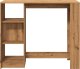 vidaXL Stolik barowy z regałem, dąb artisian, 124x46x103,5 cm 4