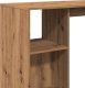 vidaXL Stolik barowy z regałem, dąb artisian, 124x46x103,5 cm 7