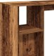 vidaXL Stolik barowy z regałem, stare drewno, 124x46x103,5 cm 7