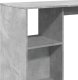 vidaXL Stolik barowy z regałem, szarość betonu, 124x46x103,5 cm 7