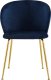 Selsey Krzesło tapicerowane Mealize granatowy velvet na złotych nogach 6
