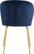 Selsey Krzesło tapicerowane Mealize granatowy velvet na złotych nogach 7