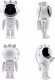 Severno Kids Projektor gwiazd, lampka nocna LED Astronauta + pilot 9