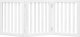 vidaXL vidaXL Składana bramka zabezpieczająca dla psa, 3 panele, biała, 150cm 4