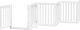 vidaXL vidaXL Składana bramka dla psa, z drzwiami, 6 paneli, biała, 300 cm 4