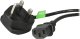 Kabel zasilający StarTech StarTech PXT101UK kabel zasilające Czarny 1,8 m BS 1363 C13 panel 1