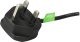 Kabel zasilający StarTech StarTech PXT101UK kabel zasilające Czarny 1,8 m BS 1363 C13 panel 2