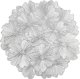 Eurofirany Podkładka wycinana kwiaty LAURA 38 cm srebrna x6 1