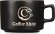 Vessia Zestaw 4 ceramicznych kubków na metalowym stojaku COFFEE SHOP, 180 ml 2