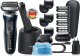 Braun Braun Series 7 71-S7200cc, Foil shaver, Buttons, Black, Silver, Battery, Lithium-Ion (Li-Ion), 50 min 15