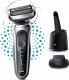 Braun Braun Series 7 71-S7200cc, Foil shaver, Buttons, Black, Silver, Battery, Lithium-Ion (Li-Ion), 50 min 1