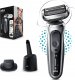 Braun Braun Series 7 71-S7200cc, Foil shaver, Buttons, Black, Silver, Battery, Lithium-Ion (Li-Ion), 50 min 4