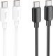 Kabel USB Hoco USB-C - USB-C 1 m Czarny (X96 Black) 3