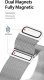 Dux Ducis DUX DUCIS pasek MILANESE magnetyczny ze stali nierdzewnej do Apple Watch 38 / 40 / 41 mm szary 2