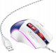 Mysz Hoco HOCO mysz komputerowa gamingowa przewodowa USB A 3600DPI GM31 biało niebieska 4