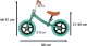 Rowerek biegowy KIK Rowerek biegowy Trike Fix Balance ultra lekki 1,8kg Turkusowy 5