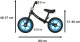 KIK Rowerek biegowy Trike Fix Balance Ultra Lekki 1,8kg Czarno-Niebieski 4
