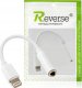Revers Adapter Przejściówka Złącze Lightning do Mini Jack 3,5mm Biały do iPhone 1