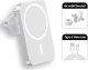 Ładowarka 1stCOOL 1stCOOL bezdrátová QI nabíječka 15W, magnetická, do auta, MagSafe kompatibilní, bílá 1