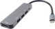 HUB USB PremiumCord Adaptér USB-C na HDMI + USB3.0 + 2x USB2.0 + PD(power delivery) 1