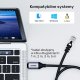 Unitek Unitek Kabel Ethernet USB C RJ-45 LAN, przewód sieciowy, 1m 12