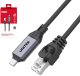 Unitek Unitek Kabel Ethernet USB C RJ-45 LAN, przewód sieciowy, 1m 1