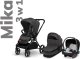 Wózek Lionelo Universalus vežimėlis Lionelo Mika 3in1, grey graphite 26