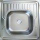 Zlewozmywak Kuchinox SK6_013T / KUCHINOX / ZLEW / 60 STALOWY NAKŁADANY 60X60 1KOM  Z PÓŁOC. GŁADKI (INOX) + SYFON (OKS_B13Y)  / 8
