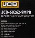 Klucz udarowy JCB JCB ZESTAW KLUCZY UDAROWYCH 26el. 3/4" - 1" 12KĄT. (17-65mm) 5