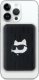 Powerbank Karl Lagerfeld Karl Lagerfeld Powerbank indukcyjny KLPB5FPGKSCHHK 15W 5000mAh czarny/black Choupette Head Pin MagSafe 1
