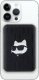 Powerbank Karl Lagerfeld Karl Lagerfeld Powerbank indukcyjny KLPB5FPGKSCHHK 15W 5000mAh czarny/black Choupette Head Pin MagSafe 5