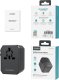 Ładowarka Choetech Uniwersalna ładowarka podróżna USB-C 2x USB-A PD 30W wtyczki USA EU UK AU czarna Uniwersalna ładowarka podróżna USB-C 2x USB-A PD 30W wtyczki USA EU UK AU czarna 6