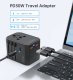 Ładowarka Choetech Uniwersalna ładowarka podróżna USB-C 2x USB-A PD 30W wtyczki USA EU UK AU czarna Uniwersalna ładowarka podróżna USB-C 2x USB-A PD 30W wtyczki USA EU UK AU czarna 7