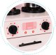 Ecotoys Drewniana kuchnia dla dzieci piekarnik palniki mikrofala akcesoria ECOTOYS 3