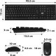Klawiatura + mysz NanoRS Klawiatura + mysz bezprzewodowa COMBO NanoRS, RS580 6