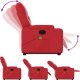vidaXL Podnoszony fotel masujący, rozkładany, czerwony 6