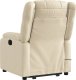 vidaXL Podnoszony fotel masujący, elektryczny, rozkładany, kremowy 4