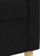 vidaXL 3-cz. zestaw sof z podnóżkiem i poduszkami, czarny, tkanina 8